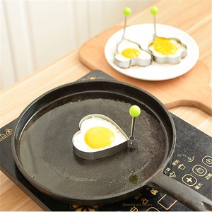 แม่พิมพ์ทอดไข่สแตนเลส 430 รูปหัวใจ ดาว และดอกไม้ - อุปกรณ์ทำไข่ดาว DIY - Product Image 4