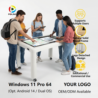 Bureau sur mesure OEM avec options multi-tailles pour la distribution mondiale, table tactile numérique interactive