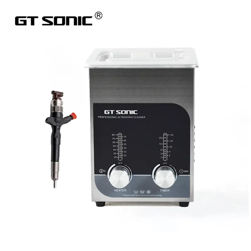 GT SONIC 40Khz 2L dizel enjektör temizleme makinesi dijital ticari ultrasonik temizleyici için otomotiv ızgara parçaları