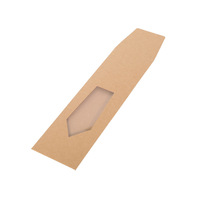 Boîte cadeau pliable en papier kraft imprimé avec enveloppe, pour cravates simples, portable, 350g, fabricant