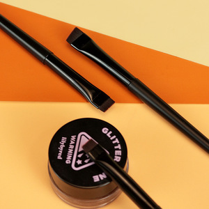 Venta caliente superfino cabeza plana oblicua ceja cepillo portátil herramienta de belleza cepillo hoja delineador de ojos cepillo - Product Image 4