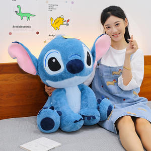 Cojín <span class=keywords><strong>de</strong></span> Peluche Personalizado con Logotipo <span class=keywords><strong>de</strong></span> <span class=keywords><strong>Stitch</strong></span>, Juguete <span class=keywords><strong>de</strong></span> Peluche <span class=keywords><strong>de</strong></span> <span class=keywords><strong>Stitch</strong></span> Azul Sentado y <span class=keywords><strong>de</strong></span> Pie, <span class=keywords><strong>Muñeco</strong></span> <span class=keywords><strong>de</strong></span> Peluche Clásico <span class=keywords><strong>de</strong></span> Orejas Grandes, Muñecos <span class=keywords><strong>de</strong></span> Peluche Baratos - Product Image 3