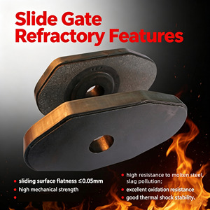 Placas deslizantes para cucharones resistentes a altas temperaturas y ladrillos refractarios <span class=keywords><strong>con</strong></span> servicio de corte para fundición en cucharones - Product Image 2