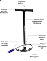 Mini-bouteille d'oxygène de plongée en aluminium aéronautique réutilisable et étanche 0,5 L – Équipement de plongée portable, gonflable, durable et léger