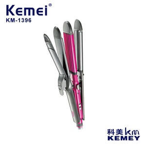 Fer à friser Kemei 4 en 1 avec plaque en céramique tourmaline, outil professionnel de salon, gris, 0,747 kg - Product Image 3