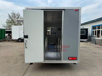 Food Truck Carré Américain Standard, Remorque de Restauration Mobile Homologuée DOT, Cuisine pour Burgers, Pizzas, Café, BBQ, Glaces, Vente Ambulante