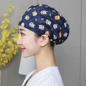 Gorro <span class=keywords><strong>de</strong></span> Enfermera Ajustable <span class=keywords><strong>de</strong></span> Algodón Puro a Rayas para Mujer, para Uso en Quirófano, para Ejercicio, Circunferencia <span class=keywords><strong>de</strong></span> Cabeza <span class=keywords><strong>de</strong></span> 48-50 cm, Primavera y Otoño - Product Image 1