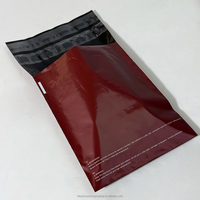 Enveloppes en poly transparent Sacs d'expédition rouges pour échantillons Documents Taille personnalisée avec joint inviolable