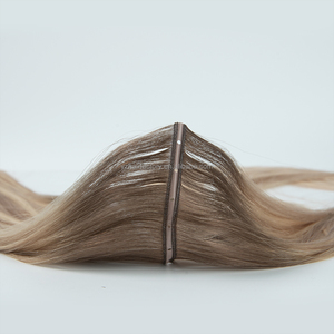 Extensions de cheveux en trame papillon en gros, couleur claire, cheveux humains avec trame Genius Hole à double tirage, fournisseurs de cheveux vierges - Product Image 5