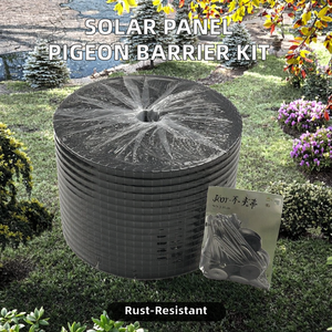8in x 100ft Dễ dàng cài đặt kim loại khung mái năng lượng mặt trời bảng điều khiển chim bồ câu rào cản chống làm tổ lưới Kit với Bird & Critter bảo vệ CuộN - Product Image 2