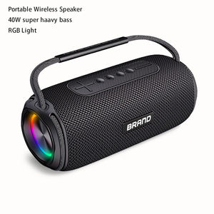 Altoparlante Bluetooth Portatile Impermeabile IPX6 da 40W con Logo Personalizzato, <span class=keywords><strong>Mega</strong></span> Bass e Luci LED RGB per Esterni - Product Image 1