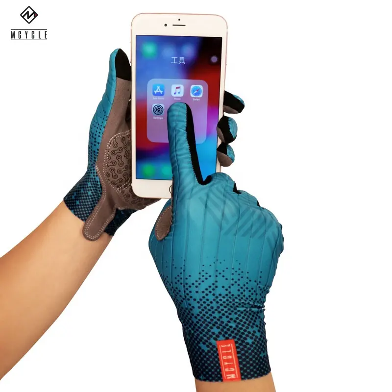 Factory Phone Touchscreen Full Finger Anti Slip Full Finger Mountain Bike Gloves Racing Gloves