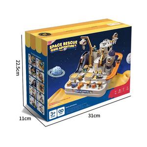 Nuevo diseño Space City Rail Car Set Kids Game Hand Play Table Track Toys Early Educational Space Adventure Toy para niños - Product Image 4