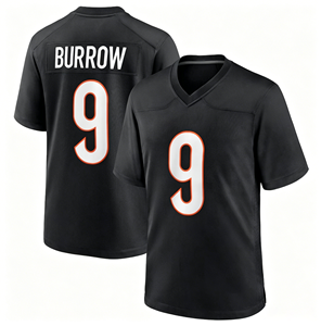Maillot de football en promotion, tailles S-3XL # 9 Burrow # 1 Maillot brodé Chase pour hommes Cincinnati - Product Image 3