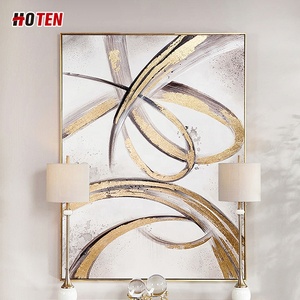 Pittura a olio astratta minimalista contemporanea personalizzata dipinta a mano paesaggio per <span class=keywords><strong>soggiorno</strong></span> sala da pranzo su tela appesa arte decorativa - Product Image 1
