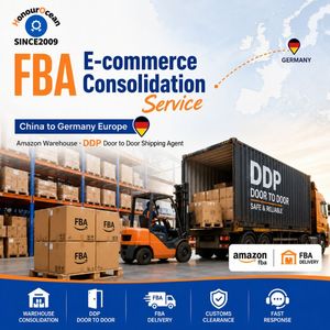 Servicio de Consolidación de Comercio Electrónico <span class=keywords><strong>FBA</strong></span> de China a Alemania, Europa, Almacén de <span class=keywords><strong>Amazon</strong></span>, Agente de Enví<span class=keywords><strong>o</strong></span> Puerta a Puerta DDP - Product Image 1