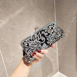 Popular Classic Bead Embroidered Evening <b>Bag</b> Perfect Match <b>With</b> Retro Portable Bridal Bridesmaid Dinner <b>Bag</b> - Product Image 2