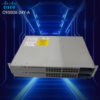 Switch Administrado Cisco Catalyst C9300X-24Y-A de 24 Puertos, Nuevo, con 4 Uplinks SFP de 4 Gigabit, SNMP, 1 Año de Garantía, Capacidad de 128 Gbps, Apilable