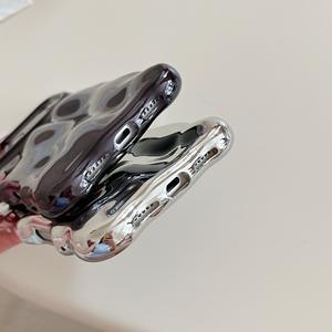 Luxe Ondulé 3D Météorite Placage <span class=keywords><strong>Étui</strong></span> Souple pour <span class=keywords><strong>iPhone</strong></span> 12 13 14 15 16 17 Pro Max Anti-Chute Protection Complète Paillettes Couverture Brillante - Product Image 6