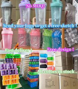 ZY 400ml thể thao cốc nước máy xay sinh tố Protein <span class=keywords><strong>Shaker</strong></span> chai phòng tập thể dục chai nhựa <span class=keywords><strong>Shaker</strong></span> chai - Product Image 5
