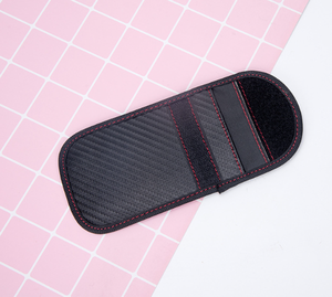 Portable nouveau Carring <span class=keywords><strong>Anti</strong></span> <span class=keywords><strong>RFID</strong></span> Signal bloquant bouclier combiné clé de <span class=keywords><strong>voiture</strong></span> étui en Fiber de carbone <span class=keywords><strong>Anti</strong></span>-piratage étui de sécurité - Product Image 3