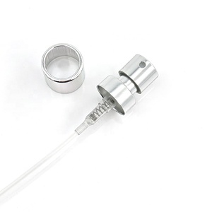 15mm <strong>Silver</strong> Aluminum Crimp Pumps Delayed Spray Top Durable Fine Mist Plastic Perfume Atomizer Cap for Perfumes - Product Image 1
