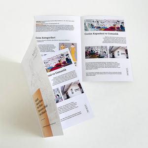 Brochure de dépliant d'impression de logo d'entreprise de conception personnalisée de haute qualité Brochure de brochure publicitaire avec impression recto verso - Product Image 4