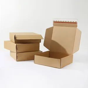 Recyclable custom kraft corrugated packaging boxes cosmetic corrugated cardboard paper packaging box