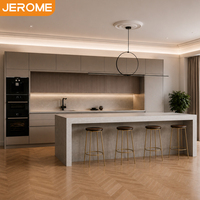 Solution complète : Meubles sur mesure, armoire de rangement en kit, menuiserie, ensemble de meubles de cuisine modulaires intégrés avec îlot