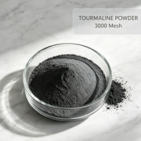 Poudre de tourmaline noire 3000 Mesh, riche en ions négatifs et infrarouge lointain, pour thérapie par sauna, oreillers, artisanat en résine, revêtement et remplissage - Échantillon gratuit