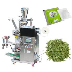 Machine automatique d'emballage de sachets de thé en soie pyramide triangle pour sachets de thé intérieurs et extérieurs en nylon PET 2g