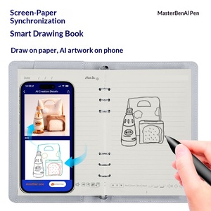 Stylo Cloud Effaçable Intelligent à IA, Carnet à Feuilles Mobiles avec Reconnaissance <span class=keywords><strong>d</strong></span>'Écriture Manuscrite <span class=keywords><strong>sur</strong></span> Écran, Stockage Hors Ligne pour Réunions, Idéal Cadeau - Product Image 2