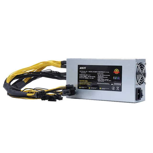 Marka yeni fabrika fiyat kullanılan 110-220V 1800w-3000w Psu gpu PSU