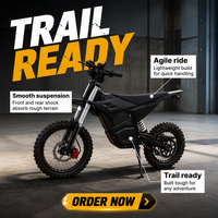 Moto tout-terrain électrique pour adultes M7, 60V 72V, moteur à entraînement direct, puissance de pointe 6000W, 80 km/h, 3 vitesses, frein hydraulique, batterie au lithium