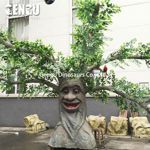 Décoration d'arbre parlant animatronique d'intérieur en métal de <span class=keywords><strong>conte</strong></span> de fées pour le centre commercial d'aéroport de garderie d'école maternelle - Product Image 3