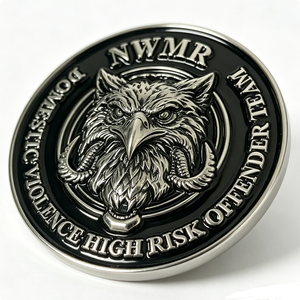 Pièce de monnaie commémorative d'équipe personnalisée, en alliage de zinc moulé sous pression, avec tête d'aigle en relief 3D, pour Halloween et Noël - Product Image 5