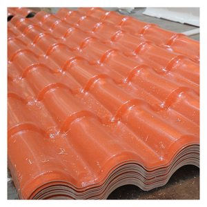 Teja de Techo de Resina Sintética con Recubrimiento <span class=keywords><strong>ASA</strong></span>, Resistente al Calor, Corrugada, de UPVC, Estilo Roma, de Alta Calidad, para Exteriores, Villas y Templos - Product Image 1