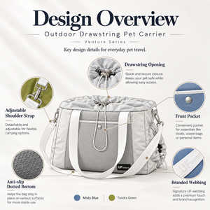 Bolsa de Transporte para Perros y Gatos, Personalizada, con Cordón, Transpirable, Acolchada, para Viajes al Aire Libre, con Bolsillos Grandes, Estilo Techwear, para Senderismo, OEM - Product Image 4