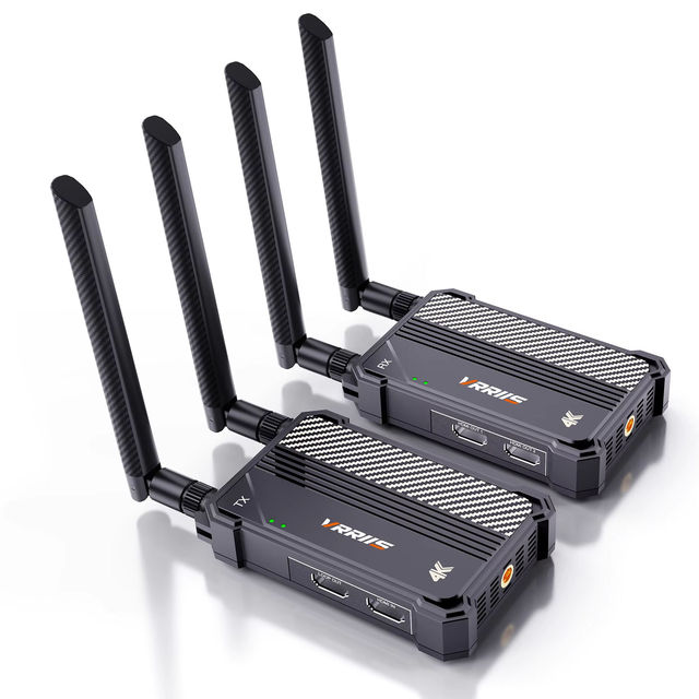 4K 1080p 350M HDMI-compatible Wireless Video Transmitter Receiver for Live Streaming Cameras Home Outdoor Shooting LED Display