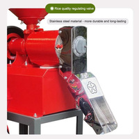 Moulin à riz SXV haute performance 200 kg/h pour décorticage du paddy, du riz, du maïs et du blé, avec moteur essence ou diesel, pour usage domestique