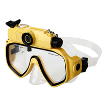 Masque de plongée 2k avec caméra vidéo grand angle étanche