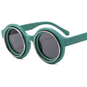 2025 Vintage moderne Sonnenbrille Luxus Y2K PC Unisex benutzer definierte Logo Linse UV400 Schutz hoch oval rot rosa Optionen - Product Image 3