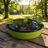 Casserole pliable en silicone, casserole de camping pliable pour l'extérieur