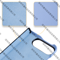Étui Folio en Cuir de Vachette Véritable pour iPhone Duo avec Fenêtre Transparente, Anneau Magnétique, Protection Complète de la Charnière, Logo Personnalisé