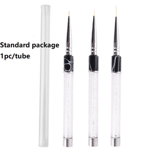 Ensemble de 3 pinceaux à ongles avec manche en strass blanc, pinceaux de précision pour la peinture, pour la décoration de la manucure - Product Image 3