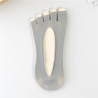 Chaussettes invisibles à cinq doigts pour femmes, fines, respirantes, séchage rapide, design à bout ouvert pour l'été et le quotidien, vente en gros