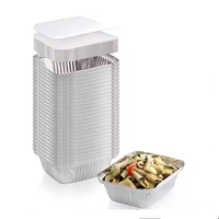 Boîte en aluminium pour traiteur aérien, barquette jetable en aluminium pour repas à emporter, plateau à pizza