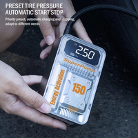 Compresseur d'air portable 150 PSI pour moto, vélo et véhicule, avec moniteur de pression des pneus, 60W, filaire, affichage numérique LED, électrique Changyuan