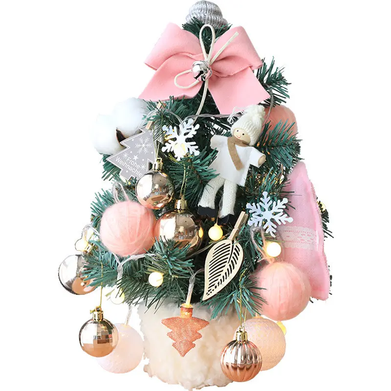 Mini Albero Di Natale Finestra Dell'ufficio Desktop di Decorazione Di Natale Regali Di Natale Ornamenti Albero di Pino