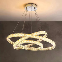 Lustre moderne pour hôtel, éclairage en cristal, luminaire suspendu pour la maison, luxe, K9 LED, restaurant, salon, salle à manger, lampe de plafond
